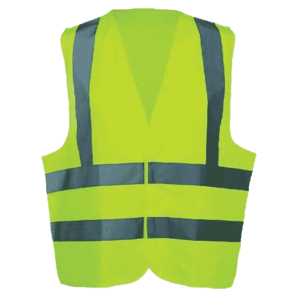 Hi-Vis Waistcoat, Unisex, Yellow, Polyester, Size L