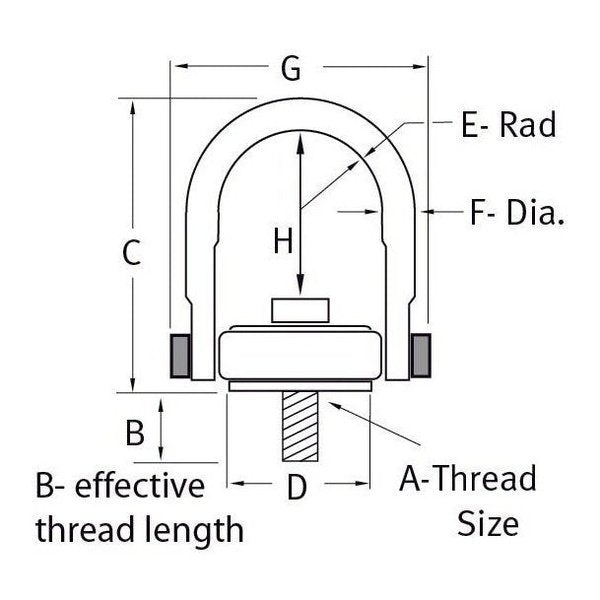 Metric Swivel Hoist Rings