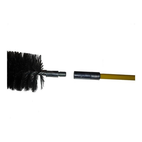 Barrel Cleaning Brushes - Heavy duty M10 Male thread