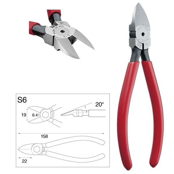 Gate Cutter - Plastic Cutting Pliers- Round Back