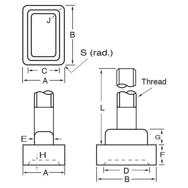 T-Slot Bolt - T-Slot Bolt Whitworth