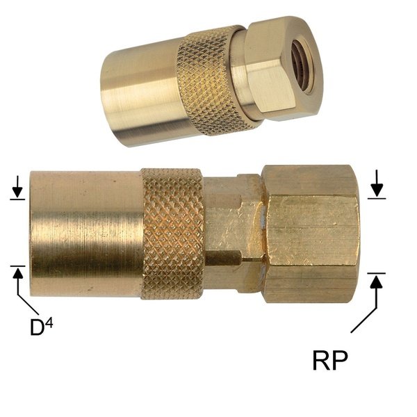 Waterline - DME Socket Couplings With Female Thread