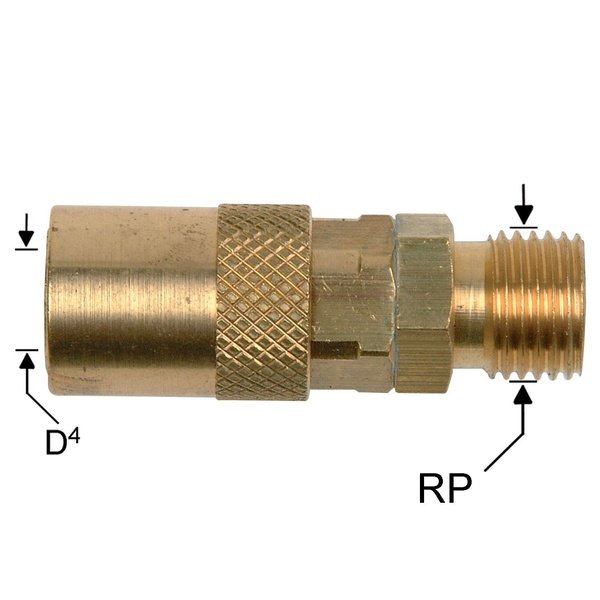 Waterline - DME Socket Couplings With Male Thread