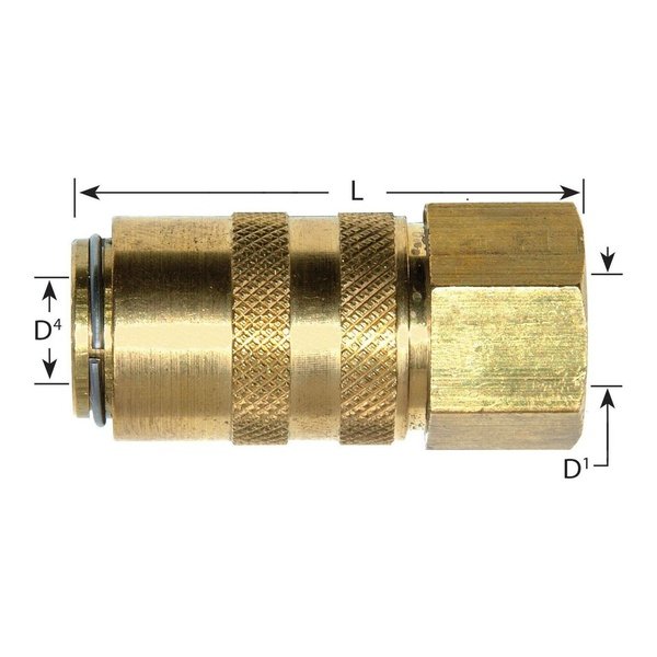 Waterline - Euro Series Compatible Socket Couplings With Female Thread