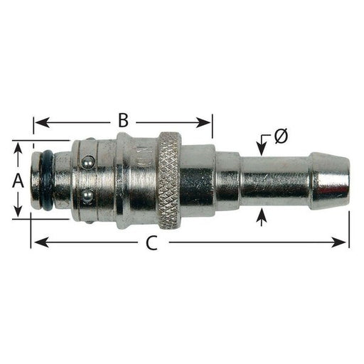 Waterline - RPL Compatible Straight Socket Couplings With Hose Tail